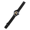 Relógio automático Skmei 9199 OEM com pulseira de malha de ouro inoxidável Relógios de pulso de quartzo atacado
